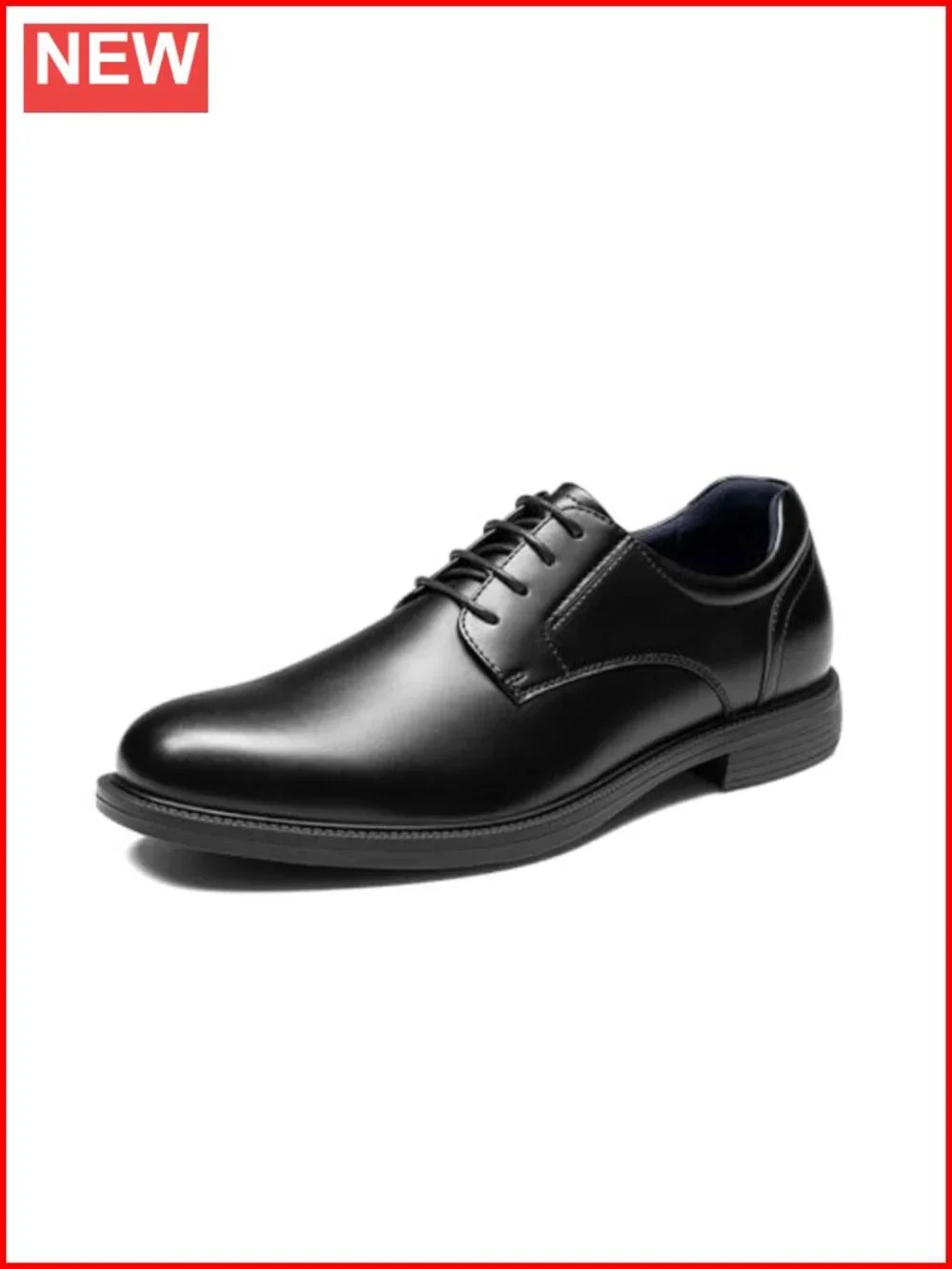 Men's Dress Oxford Shoes Classic Lace Up Formal Non Slip Faux Leather Uniform